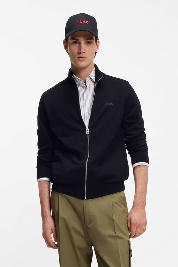 ΠΛΕΚΤΗ ΖΑΚΕΤΑ HUGO - 410 ΜΠΛΕ